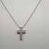 Collana Croce argento zirconi Girocollo MABINA 553015 | Gioiellitosti.it